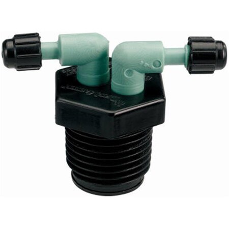 Bbqplus 67035 0.5 in. Male Pipe Thread 2 Port Manifold BB834529